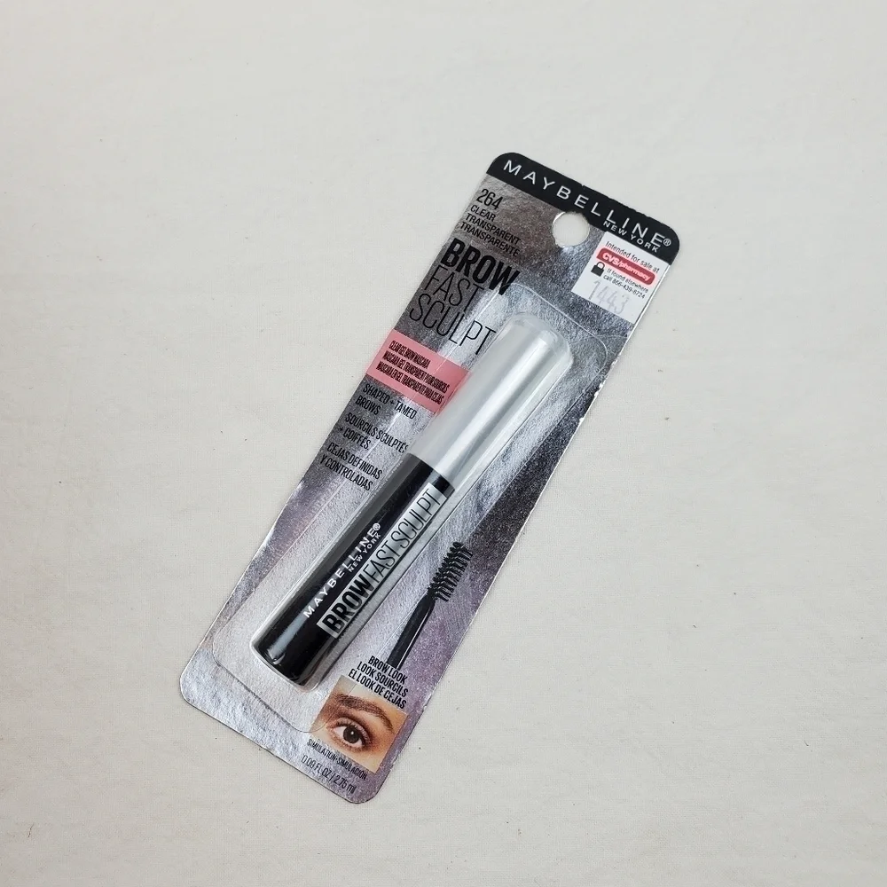 LAST ONE 🔥Maybelline Brow Fast Sculpt Eyebrow Gel Mascara Clear 264